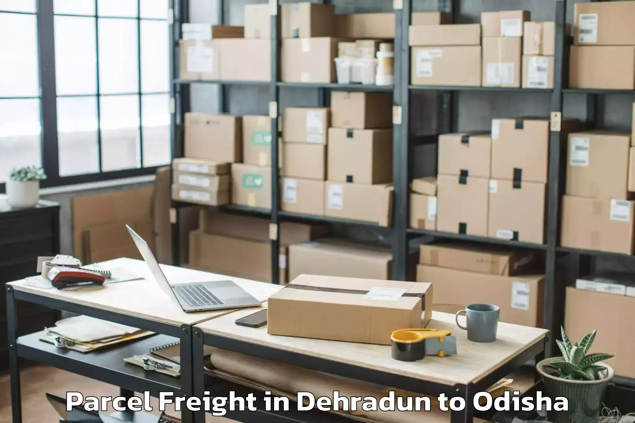 Leading Dehradun to Muniguda Parcel Freight Provider